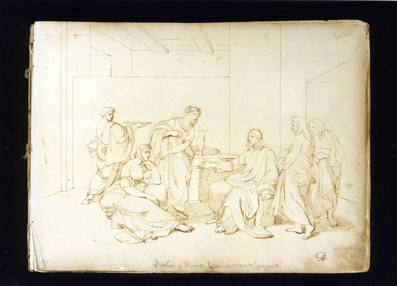 Studio con Cristo in casa di Santa Marta e Santa Maria Maddalena - Museo Nazionale di san Martino, Napoli